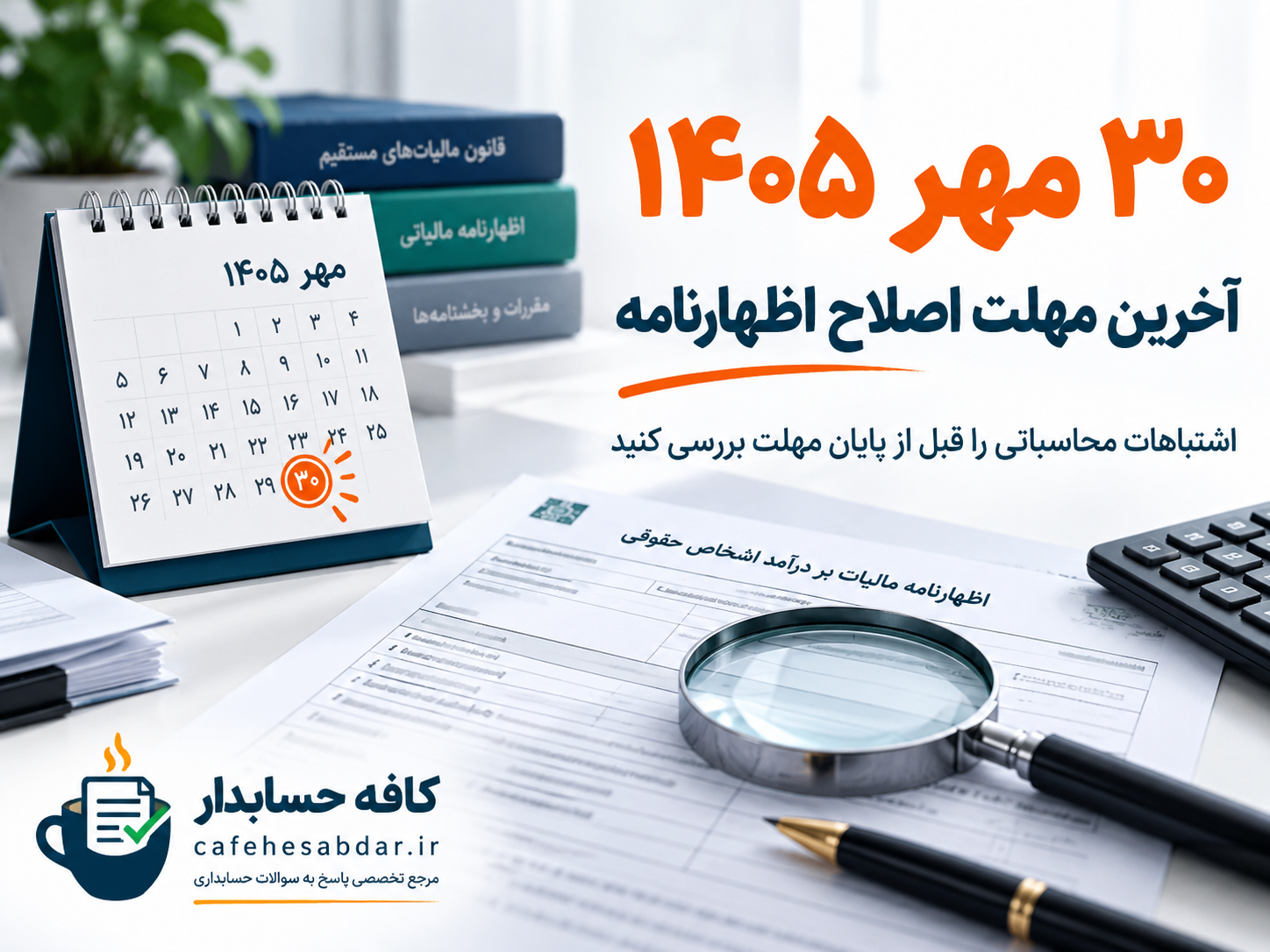 مهلت اصلاح اظهارنامه مالیاتی ۱۴۰۴
