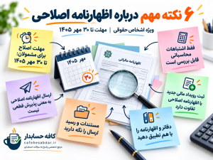 مهلت اصلاح اظهارنامه مالیاتی ۱۴۰۴